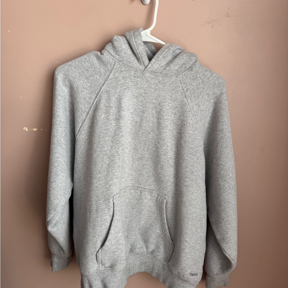 TNA Gray Heather Pullover Sweatshirt
